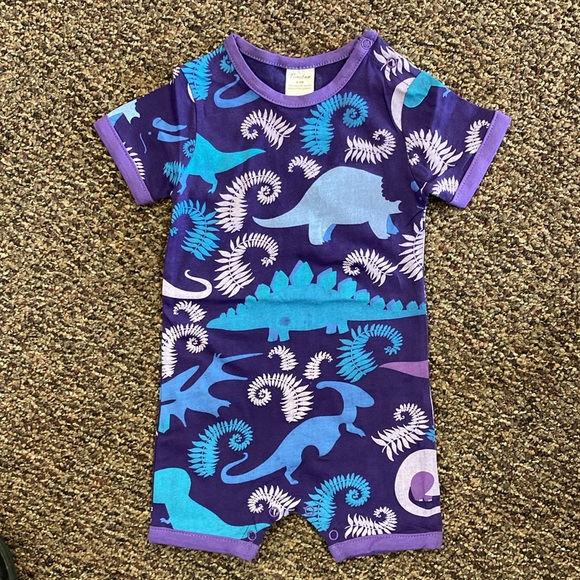 Lot of 4 Timbee Baby Rompers size 3-6m, 6-9m 9-12 Cotton NEW fresh out of pkg - Picture 5 of 7